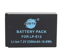 DSTE Ricambio Batteria per Canon LP-E12 EOS M, EOS M2, EOS 100D, EOS Rebel SL1, EOS Kiss X7, EOS M100, EOS M200(M200 Specs)