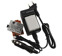 DSTE, set di 2 batterie con caricabatterie a 2 canali Dual USB Quick, per fotocamere Canon LP-E5 EOS 450D, 500D, 1000D, Kiss F X2, X3, Rebel XS, XSi, T1i