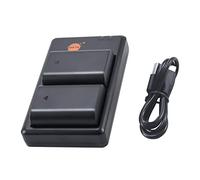 DSTE - Set di 2 caricabatterie agli ioni di litio BLX-1 (2280 mAh/7,2 V) compatibile con fotocamera Olympus OM-1 OM1