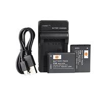 DSTE SLB-1137D,Batteria agli ioni di litio (confezione da 2) e caricatore micro USB compatibile per fotocamera digitale Samsung i80 i85 i100 L74 Wide NV11 NV24HD NV30 NV40 NV100HD NV103 NV106HD TL34HD