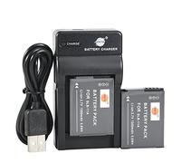 DSTE SLB-11A - Batteria agli ioni di litio (confezione da 2) e caricatore micro USB compatibile per Samsung WB600 WB650 WB700