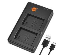 DSTE USB Dual Quick Caricatore Compatibile per NP-FW50,Alpha 7,a7,7R,a7R,7RII,a3000,a6000,a6100,a6300,a6500,NEX-3,NEX-5,NEX-6,NEX-7,NEX-C3,NEX-F3