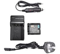 DSTE VBN260 - Batteria ricaricabile agli ioni di litio + caricabatteria da viaggio e da auto DC126U, compatibile con Panasonic Lumix HC-X910 HC-X920 HDC-HS900