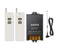 dstfuy Interruttore remoto wireless, 1500 m a lunga distanza, DC12V/24 V/48 V/72 V/40 A Relè pompa acqua Interruttore telecomando RF per illuminazione motore Fattoria agricoltura