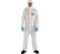 DSTOCK60 - Tuta protettiva monouso Ansell AlphaTec 2000 TS PLUS/combinazione Categoria III tipo 4, 5, 6 | tuta protettiva per la rimozione dell'amiantaggio, pittura, agricoltura... XXXL