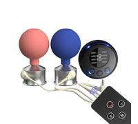 DstoLusre BDSM Telecomando Regolabile Ventosa for capezzoli Set for Seno Pompa for capezzoli Capezzoli Ventosa for clitoride Giocattolo del Sesso for Donne Coppie(C)