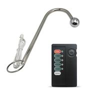 DstoLusre Gancio anale Plug anale, Dilatatore anale con Sfere Anali in Acciaio Inossidabile S/M/L, Giocattolo Erotico Bondage SM Bondage for Donne Uomini(Runden,M)