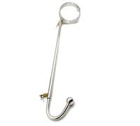 DstoLusre Kit di ritenuta for perline a sfera con gancio anale regolabile in acciaio inossidabile Bondage sessuale SM Giocattoli sessuali con collare con collo chiudibile a chiave/Colletto di ritenuta