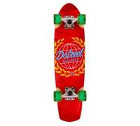 DSTREET Cruiser Atlas - Skateboard Unisex da Adulto, Rosso (Rosso), 28 Pollici
