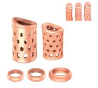 Dstymkler Set di Anelli Traspiranti e Confortevoli da Uomo per prevenire riposizionamenti, Aumentare la Resistenza, Feste di Addio al Celibato, Giochi da Camera, Set 5 Pezzi