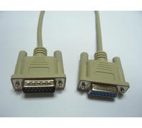 Microconnect DSUB15 - DSUB15, 2m, M-F cavo VGA VGA (D-Sub) Beige