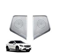 DSUTMLE Griglie Protezione Altoparlanti per GLA Class X156 2014-2019 Altoparlante Griglia Coperchio Guardia Protezione Casse Copertura Accessori Audio Auto,Rear-door-small-horn-cover-2pcs