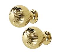 DSWZLQDXB 2 pezzi Tiretti cabinet Lega di zinco Maniglia per Armadietti Circolare Maniglie per ante cantinetta Sferica Pomelli tiri cassetto Manopole dell'armadio,Comodini,cucina (gold)