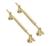 DSWZLQDXB 2 pezzi Tiretti per Scarpiere cabinet Lega di zinco Maniglia per Armadietti Maniglie per ante cantinetta Pomelli tiri cassetto Manopole dell'armadio,Comodini,cucina (Hole pitch 96mm,gold)