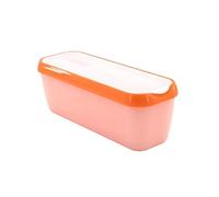 DSXH Vassoio di stoccaggio Gelato Rettangolare Riutilizzabile Stampo Contenitore Contenitore Scatola Gelato Con Coperchio Cucina Frigorifero Stoccaggio Casa Congelatore Contenitori (Arancione)