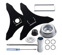 DSXPZBGED Lama for Decespugliatore A 3 Denti, Diametro 255 Mm/10 Pollici, Lama for Tagliaerba, Tagliabordi, Accessori for Tosaerba, Lama di Ricambio