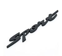 Dsycar 1 Pz 3D Metallo Sport Car Side Fender Posteriore Trunk Emblem Badge Sticker Decal per Universal Cars Moto Car Styling Accessori Decorativi (Nero)