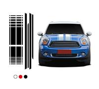 DSYCAR 1Set Car Hood Trunk Side Side Skirt Stripe Racing Body Kit Decal Adesivi per auto per Mini Cooper Countryman R60 2013-2016 Accessori (Nero)
