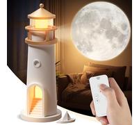 DSYHYL Proiettore di luce notturna a forma di luna, luce notturna decorativa per bambini, luce lunare con galassia, ricaricabile, lampada da tavolo estetica a LED, regalo di Natale e compleanno per