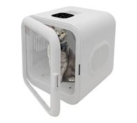 DSYOGX - Asciugatrice automatica portatile per animali domestici per gatti e cani di piccola taglia - Scatola asciugacapelli per animali domestici da 62 l, 800 W 220 V, colore: bianco