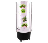 DSYOGX - Contenitore verticale per piante idroponiche, 6 livelli, kit da giardino idroponico, torre di coltivazione idroponica con 36 siti per diverse varietà di piante per la casa