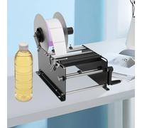 DSYOGX Etichettatrice manuale, etichettatrice per bottiglie, bottiglia rotonda, autoadesivo, autoportante per bottiglie rotonde con un diametro di 2-120 mm
