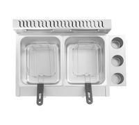 DSYOGX Friggitrice a gas commerciale | friggitrice a gas GPL con cestello | Serbatoi doppi grassi con due contenitori e coperchi 6L | olio friggitrice per ristoranti, supermercati, gamma di