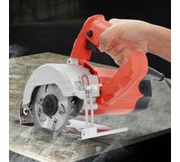 DSYOGX Seghe da taglio a mano, 1800 W, elettrico, multifunzionale, taglio di pietra e legno, angolo 0-45°, per edilizia, lavorazione della pietra, rosso