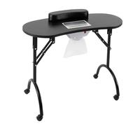 DSYOGX Tavolo per manicure, set per manicure portatile con aspirazione, tavolo per manicure, tavolo per manicure, tavolo per manicure mobile con piano di lavoro da 35,43 x 15,75 pollici, per famiglie