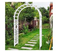 DSYYNAY Arco di legno per giardino all'aperto, gazebo per matrimoni, arco di traliccio, decorazione, arco di ombra per cerimonia, festa, prato, cortile, decorazione, piante da arrampicata(bianco, 1.4