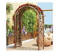 DSYYNAY Arco di legno per giardino all'aperto, gazebo per matrimoni, arco di traliccio, decorazione, arco di ombra per cerimonia, festa, prato, cortile, decorazione, piante da arrampicata(Brown,1.2*2
