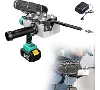 DSYYNAY Nastro Passacavi, estrattore cavi per stenditura elettrista, macchina automatica per incordare cavi elettrici, macchina per filettare cavi da parete。,2battery(1battery)