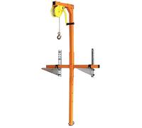 DSYYNAY Sollevatore per installazione di condizionatori d'aria, verricello manuale con staffa di sollevamento, set completo, facile montaggio e smontaggio(150kg 10m complete set)