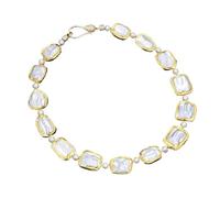 DSZUJTYROP 18.5" White Square Gold Plated Chokers Necklace For Women