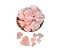 DSZUJTYROP 400 g 1 Sacchetto di Cristalli Grezzi, Pietre Roccia, Quarzo Grezzo, Rosa, preziose