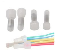 DSZUJTYROP 50/100Pcs CE-1X CE-2X Closed End Crimp Caps Insulation Electrical Wire Cable Connector Nylon Line cap Tsui Splice Terminal Caps(CE-1X,50Pcs)
