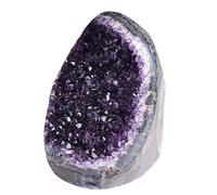 DSZUJTYROP Amethyst Cluster Crystal Quartz, Rock Raw Stone Irregular Purple Crystals Geode Home Decor for Wealth & Luck,300~400g