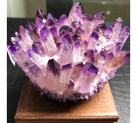 DSZUJTYROP Amethyst Cluster Raw Stones Geode Quartz Crystal Minerals Gemstone Remove Negative 1pcs Ornaments (Size : 400-500g)