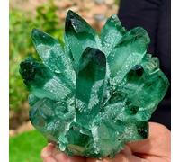 DSZUJTYROP Beautiful 900-1000g Pretty Green Phantom Crystal Cluster Rough Splicing (Size : 600-700g)