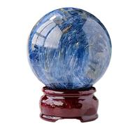 DSZUJTYROP Blue Kyanite Crystal Sphere Stone Ball Polished Decoration Gemstone Home And Office,45-50mm