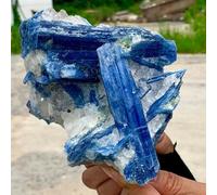 DSZUJTYROP Blue kyanite with Quartz Crystal Rough (Size : 450-500g)
