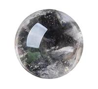 DSZUJTYROP Clear Crystal Ball Real Quartz Sphere with Stand Stones Figurines for Divination Feng Shui And Home Decor,6~7cm