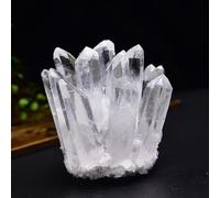 DSZUJTYROP Cluster of Crystals Raw Quartz Transparent White curative Stone Precious Rough Champion,400~500g