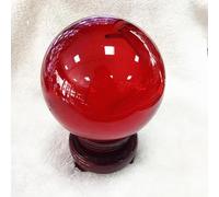 DSZUJTYROP Colored Crystal Balls Home Ornaments Glass Creative Crafts,Red,200mm