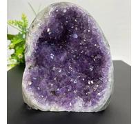 DSZUJTYROP Crystal Cluster Amethyst Stone Geode Raw Quartz Minerals Real Uruguay Home Decoration Spiritual Ornaments (Size : 600-700g)