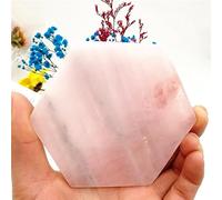 DSZUJTYROP Crystal Slice Rose Quartz Coaster Agate Stone Geode Ornaments