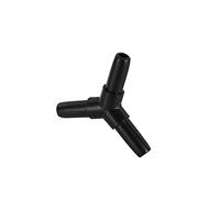 DSZUJTYROP Garden Plumbing 50 Pieces of Three-Way Right Angle 90 Degree Elbow Connector White Black Optional Garden Watering Hose Water Pipe Joint Aquarium Accessories (Color : Black Y Shape)