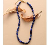 DSZUJTYROP High End Stones Apatite Lariat Chokers Necklace Women Exquisite Beaded Simple Layers Necklace Jewelry Gifts(Lapis)