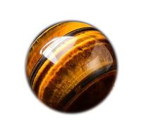 DSZUJTYROP Home Decor Crystal Ball Yellow Tiger Eye Stone Table Top Display Crystals Sphere for Halloween Christmas Ornaments,10cm/3.9in