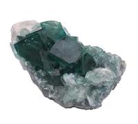 DSZUJTYROP Irregular Green Fluorite Cluster Raw Rough Quartz Crystal for Collection Home Office Decor,140~200g